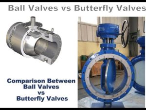 válvula de esfera vs válvula borboleta