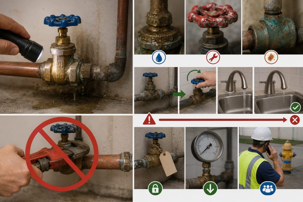 How to Check an Existing Shutoff Valve