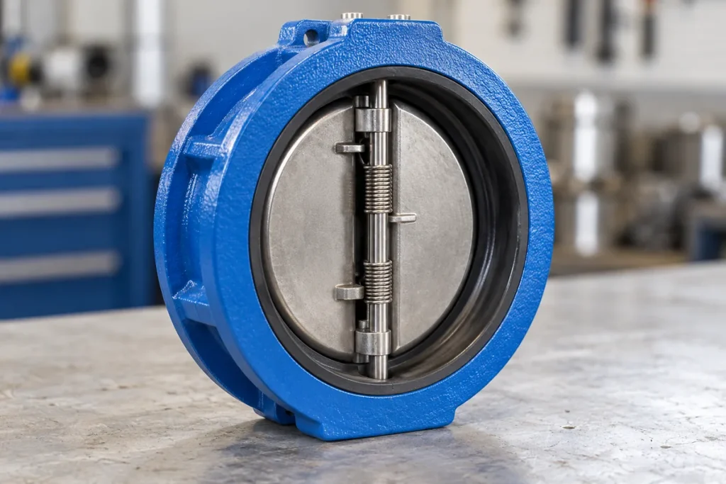 dual plate check valve mechanism